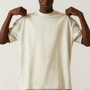 T-shirt ODM di Qualità OEM 100% Cotone, Alta Qualità, Casual, Senza Marchio, Oversize con Tasca, Abbigliamento da Lavoro T 1.1 LOGO Qualità - Product Image 4