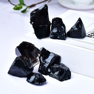 Produsen menyediakan batu alam obsidian kristal mentah batu paving lanskap mentah degaussing - Product Image 4