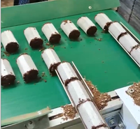 Máquina Automática de Doble Canal para Formar Bloques de Semilleros de Tela No Tejida, 8000-9000 Piezas/h, Máquina de Llenado y Prensado de Tierra Nutritiva