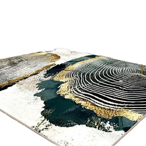 Alfombra de Poliéster con Diseño Persa, Fabricada a Máquina, Antibacteriana, Resistente a las Manchas, Hermosa, Elegante y Duradera para Diversos Entornos - Product Image 1