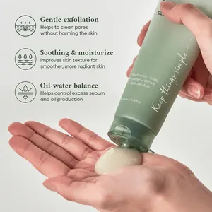 Private Label Organic Face Acne Treatment Bha Salicylic Acid Facial Cleanse Away Dead Skin Cells Low Ph Pore Deep Cleansing Foam