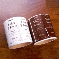 Autocollants personnalisés noirs imprimés numériquement, imperméables, pour emballage de flacons de parfum, étiquettes en rouleau, impression personnalisée d'étiquettes de bouteilles