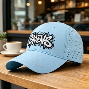 Golf Baseball Cap Fashion Embroidery Logo Laser Cut Hole Custom 6 Panel Mesh Back Trucker <b>Hat</b> 6 Panel Cap - Product Image 3