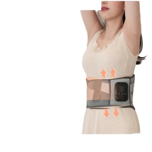 Ceinture de massage électrique vibrante sans fil chauffante pour le soutien lombaire et abdominal avec fonction musicale - Product Image 1