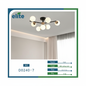 Lampada da soffitto a LED 12W lampada da 6000K in cristallo per l'arredamento della casa e l'interior Design IP44 Home Office e illuminazione del soggiorno - Product Image 1