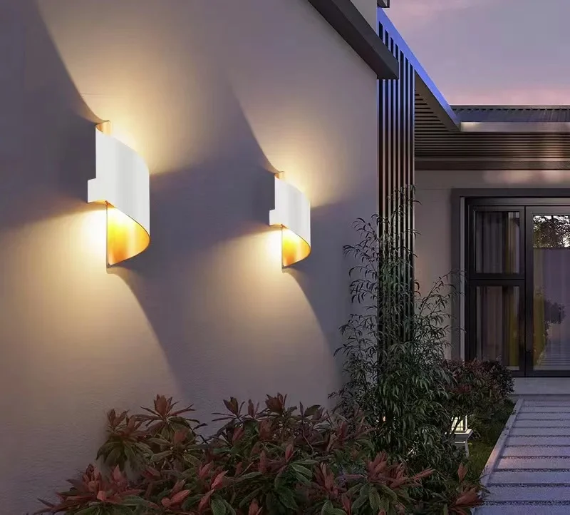 Modern LED Wall Light Garden Waterproof Aluminum Wall Lamp Fancy Lights Exterior 10W