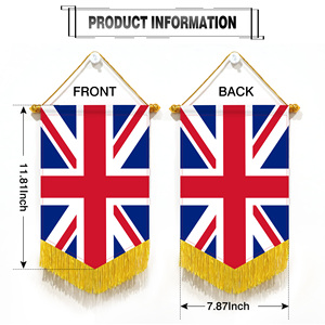 Wholesale Mini Pennant Car Flags 20x30cm United Kingdom Wall Decor <b>Small</b> Ornaments Hanging Digital Printing - Product Image 4
