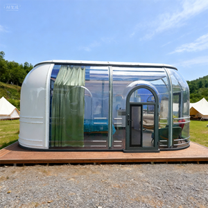 Maison bulle moderne en forme <span class=keywords><strong>de</strong></span> dôme, design européen, forme ronde, espace <span class=keywords><strong>de</strong></span> 4 m, transparente, résistante à l'eau, villa extérieure, cuisine - Product Image 1