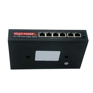 4 +2 100Mbps OEM Ethernet Switch 24V POE 30W Passive Power Supply Total 85W Output PoE Switch