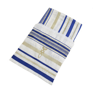 Nouvelle <span class=keywords><strong>alliance</strong></span> châle de <span class=keywords><strong>prière</strong></span> Talit écharpe de <span class=keywords><strong>prière</strong></span> juive en polyester solide en hébreu avec étui assorti pour adultes quatre saisons - Product Image 2