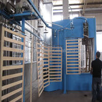 Ligne de revêtement électrostatique automatique JINHAI avec rail suspendu pour portes lourdes, four de cuisson, machines de revêtement métallique