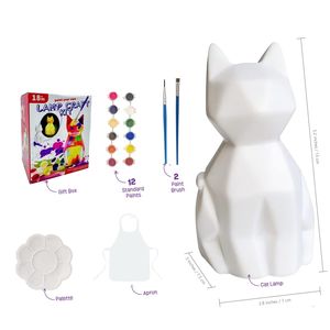 Vente en gros de kits de peinture DIY pour enfants, lampe LED pour <span class=keywords><strong>chat</strong></span>, veilleuse 3D en forme d'animal, <span class=keywords><strong>chat</strong></span> avec kit de peinture pour cadeau de noël - Product Image 5