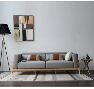 ชุดโซฟาห้องนั่งเล่นสไตล์สแกนดิเนเวียแบบสั่งทำเซตโซฟาแบบแบ่งส่วนทันสมัยไม้เฟอร์นิเจอร์บ้านผ้า <span class=keywords><strong>S1</strong></span>โฟม<span class=keywords><strong>1</strong></span>ชุด - Product Image 4