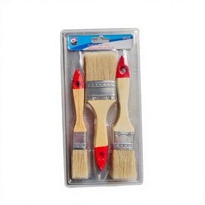 Set di 3 Pennelli a Doppia Punta con Manico in Legno 1 1.5 2 Confezione da 12 - Product Image 1