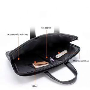 Maletín Ecológico de Tela Oxford de Alta Calidad para Conferencias, Bolsa para Portátil de 15.6 Pulgadas con Bolsillo Impermeable - Product Image 3