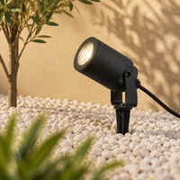 Projecteur extérieur étanche IP65 7W AC Classe II isolé avec support à piquet pour usage extérieur CE ROHS