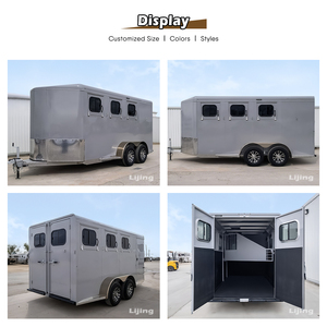 JINLIJING Remolques multifonctions pour chevaux Remolques pour caballos Remorque entièrement équipée Street Mobile Bar Fast Food Truck <span class=keywords><strong>Van</strong></span> on Wheels - Product Image 2