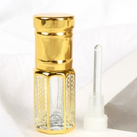 Flacons roll-on de luxe pour huiles essentielles 3ml 6ml 12ml – Bouteilles en verre pour crème contour des yeux, parfum et huiles essentielles