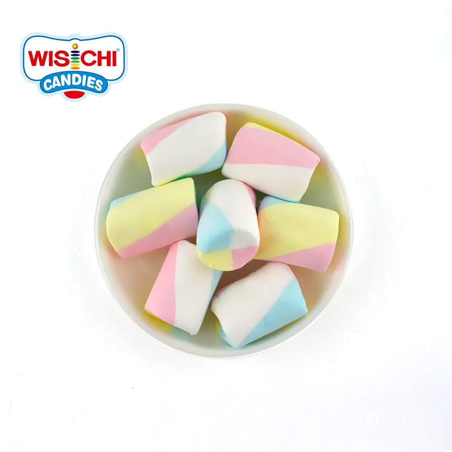 Amostra grátis 50g, doces de algodão marshmallow com sabor frutas miss u