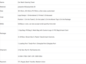 Serviette de lavage de voiture en microfibre peluche FUKUYUSEI 500 g/m², séchage rapide, noir rouge, poil long/court, tricotée, nettoyage à sec, usage domestique, rouleau/carré - Product Image 5