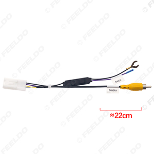 Adaptateur de câble de recul pour stationnement automobile, prise vidéo femelle 10 broches, câble RCA avec carte de conversion d'alimentation 12V-6V pour Subaru Forester (15-20) - Product Image 6