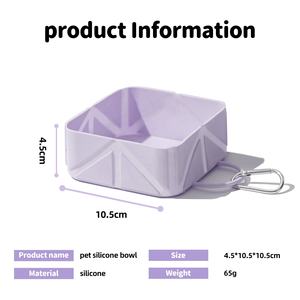 Tazón Plegable de Silicona para Perros, 500 ml, Portátil, para Viajes, Comida y Agua, Impermeable, para Gatos, Camping, Senderismo, 5 Colores - Product Image 2