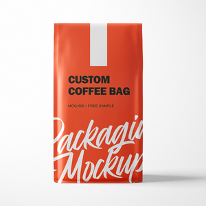 Bolsa de café Bolsa de pastel blanca Bolsa de café <span class=keywords><strong>Doypack</strong></span> de papel de aluminio mate personalizado con cremallera - Product Image 2