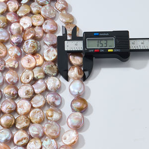 15-18มม. สีม่วงเม็ดไข่มุกน้ำจืดเกรด3A ไข่มุกธรรมชาติบาร็อค - Product Image 4