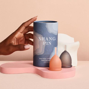 Professional custom printing cardboard cylinder round tube package gift packaging box for personal healthcare soft menstrual cup