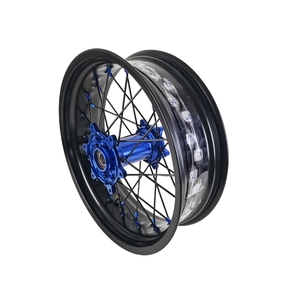 Roues Supermoto 17 pouces 17x3.5 17x4.25 <span class=keywords><strong>YZ</strong></span> 250F 450F 2001-2013, moyeux en alliage d'aluminium CNC anodisé, jeu de roues de course Motard - Product Image 5