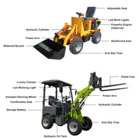 Top 4x4 articolato piccolo caricatore ruota batteria 4 ruote motrici piccolo Mini caricatore elettrico