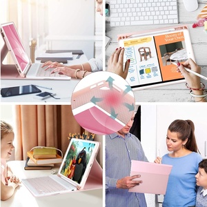 2024 mới tùy chỉnh ngôn ngữ có thể tháo rời có thể sạc lại từ bàn phím không dây Bìa trường hợp đối với iPad không khí 13 2024 trường hợp bàn phím - Product Image 6