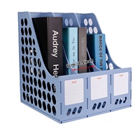 Boîte de rangement pour documents en métal durable Eagle 1903, 25x26x30CM, bleue, pour classement