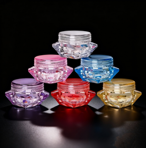 <span class=keywords><strong>Pot</strong></span> cosmétique vide en plastique en <span class=keywords><strong>forme</strong></span> de diamant, coloré, pour crème <span class=keywords><strong>visage</strong></span>, avec bouchon à vis, 3g 5g 7g - Product Image 3