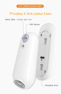 2025新产品创意防水充电发光二极管夜灯运动传感器转角落地灯马桶座圈灯 - Product Image 6