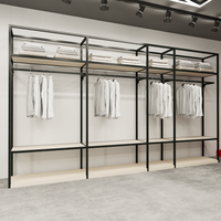 Présentoir de Magasin de Vêtements Grand Modèle Combiné Multi-Grilles pour Magasin de Vêtements