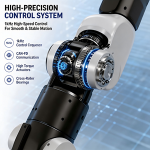 Plataforma Robótica de Doble Brazo con IA Incorporada, Sistema de Entrenamiento en Robótica Compatible con ROS, Manipulación para Investigación y Desarrollo, Robot de Investigación - Product Image 5
