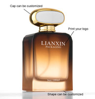 Flacon de parfum rectangulaire sur mesure, flacons de parfum vides de luxe 100 ml