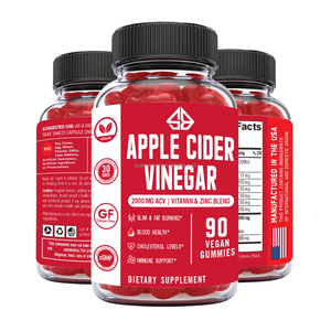 Gummies au vinaigre de cidre de pomme OEM 2000MG ACV – Soutien naturel au contrôle du poids, santé digestive, stimulation métabolique – Végétalien, pour adultes - Product Image 2