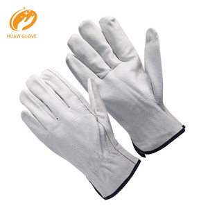 Guantes de trabajo de piel de cerdo sin forro de Cuero de cerdo para hombre, Guantes de conductor, Guantes de conductor, Guante de soldadura Tig Laboral - Product Image 1