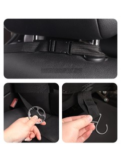 ที่จัดระเบียบในรถทำจากหนังอเนกประสงค์พร้อมโต๊ะวางถาดที่วางของบนรถเพิ่มฟังก์ชันการทำงานสำหรับเบาะรถยนต์ด้านหลัง - Product Image 5