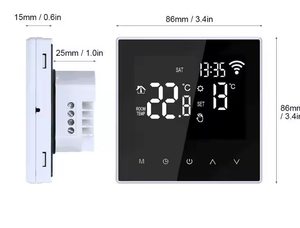Thermostat intelligent WiFi PEIFENG HEAT 95~240V compatible Alexa <span class=keywords><strong>Google</strong></span> <span class=keywords><strong>Home</strong></span> pour la maison, le bureau, les chaudières électriques et à gaz, et le <span class=keywords><strong>chauffage</strong></span> au sol - Product Image 2