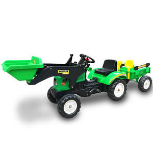 Trattore Giocattolo <span class=keywords><strong>a</strong></span> <span class=keywords><strong>Pedali</strong></span> con Caricatore e Rimorchio per Bambini - Product Image 6