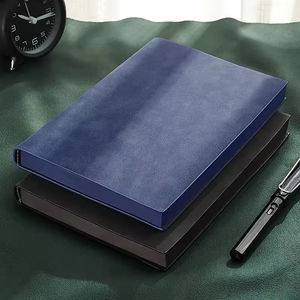 Carnet de notes professionnel A5 en cuir souple, reliure thermique, personnalisable, agenda de bureau haut de gamme, organiseur élégant, bloc-notes cadeau - Product Image 2