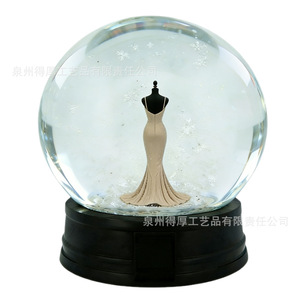 Mermaid Wedding Dress <b>Crystal</b> <b>Ball</b> Ornament Round Decorative Desktop Gift Fujian Craft - Product Image 3