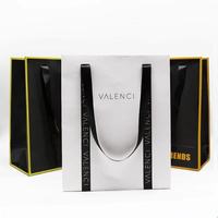 Sacs en carton écologiques recyclables avec logo personnalisé, impression offset, blanc, emballage de haute qualité, avec cordon de serrage, pour bougies et artisanat