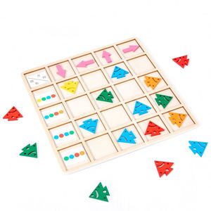 Boy Girl Educational Sorting Game Wooden Color Direction Arrow Matching <b>Puzzle</b> Toy - Product Image 6