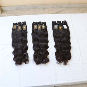 Temple – tissage en lot brésilien naturel, cheveux lisses, frisés, soyeux, cuticules alignées - Product Image 2