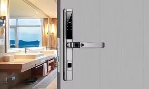 Serrure intelligente Ttlock Tuya avec empreinte digitale numérique, carte NFC, étiquette, clé, pour <span class=keywords><strong>porte</strong></span> en bois, alliage de zinc - Product Image 4