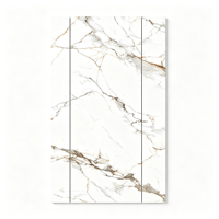 Carreaux muraux en porcelaine Yanting à motif de montagne en encre chinoise, surface brillante, imperméables, 1200x2400mm, pour restaurants et salons